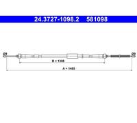 Cavo comando, Freno stazionamento posteriore Sx per RENAULT CLIO