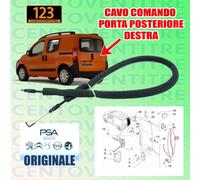 CAVO COMANDO PORTELLONE POSTERIORE DESTRO FIAT FIORINO QUBO (225_)