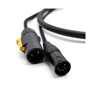 Cavo Combinato DMX True1 Powercon A 5 Pin IP65, Lunghezza 1 Metro/3 Metri, Cavo Ibrido True One Power Data per Illuminazione Scenica Esterna, 3 Metri.