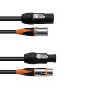 Cavo Combinato EUROLITE DT-2 DMX IP T-Con/3 Pin XLR 1,5m per Effetti Luce