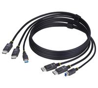 Cavo Combo Dual DisplayPort E USB 3.2 Gen 1 Per Switch KVM, 1.8M