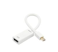 Cavo compatibile con Mini Displayport a HDMI, compatibile con Apple MacBook, Air Pro 1080P 4K, adattatore Mini DP maschio a HDMI femmina compatibile con linea di conversione del display(White)