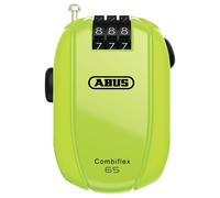 Abus, Antifurto a cavo ABUS Combiflex, antifurto per la sicurezza di sci, caschi, passeggini e bagagli, Trip 65, lunghezza 65 cm, spessore 3 mm, con codice numerico, giallo