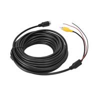 Cavo con connettore maschio per telecamera di retromarcia, cavo per telecamera di retromarcia con connettori maschi per antenna e AV, trasmissione del segnale video (Linea di monitoraggio 10 metri)