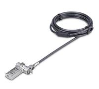 Cavo con lucchetto Combinazione compatibile con Nano K Slot Silver UNIVCS LAPTO