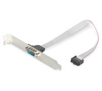 Cavo Con Staffa Metallica Interno/Esterno Porta Seriale Rs232 9 Poli Maschio/Idc 10 Pin