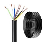 Cavo Conduttore In Rame Flessibile Da 0,3-2,5 Mm², RVV, 14C/16C, Bassa Tensione, Cavo Di Alimentazione Flessibile Isolato In PVC for Applicazioni Elettriche, Trasmissione Di Potenza(100ft,0.30mm²-16C)