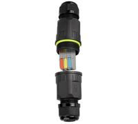 Cavo connettore 32A 250V impermeabile sigillato Shell, 3 in 3 out | Terminale a leva interna, formato di giunzione in linea per giardini