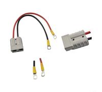 Cavo connettore 50A 8AWG M8 terminale ad anello per solare per batteria EV ricarica rosso nero 30 cm (30 cm)