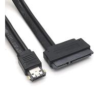 Cavo connettore a 22 pin per accesso ai dati del disco rigido | Include 1 cavo di collegamento nero, interfaccia laterale drive a 22 pin, accesso ai dati per dischi rigidi nelle