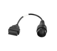 Cavo connettore adattatore OBD2 da 38 pin a 16 pin Collegamento strumento diagnostico professionale per camion ABS nero lunghezza 30 cm