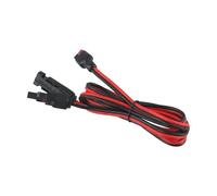 Cavo connettore da pannello solare 12AWG a Anderson, cavo di prolunga da 1,85 m e 3,65 m per centrali elettriche portatili, 50 A 600 V IP68, filo di rame stagnato con isolamento in PVC, nero/rosso