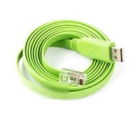 Cavo console USB Compatible With RJ45 RS232 Cavo di convertitore dell'adattatore seriale Compatibile con il rollover del router Cis-Co con supporto chipset Win7/8/10 (Size : 6ft, Color : Green)