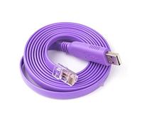 Cavo console USB Compatible With RJ45 RS232 Cavo di convertitore dell'adattatore seriale Compatibile con il rollover del router Cis-Co con supporto chipset Win7/8/10 ( Size : 16.4ft , Color : Purple )