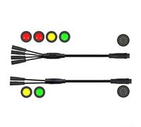 Cavo controller 1T4 per mountain bike a 8 pin con manopole dell'acceleratore del freno per controller KT Quantum compatibile con la maggior parte dei motori per mountain bike (1T4 1400 mm)