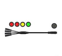 Cavo controller elettrico per mountain bike 1T4 8 pin per manopole dell'acceleratore del freno con connettori impermeabili per KT Quantum e la maggior parte dei controller motore disponibili in tre