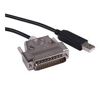 Cavo convertitore adattatore seriale USB a DB25 RS232 null modem per Sharp X68K X68000 PC Comunicare Cavo di programmazione