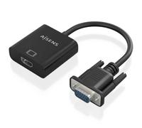 Cavo convertitore AISENS A115-0873 VGA HDMI Audio Jack MicroUSB 20 cm Nero