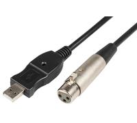 Cavo Convertitore Analogico A Digitale 3 Pin XLR A USB Tipo A, 3m XLRF-USB2