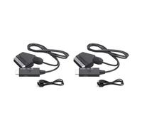 Cavo convertitore audio video Scart a HDMI 1080P da 1/2 pezzi, adattatore da 1 m, cavo di conversione for HDTV DVD STB, accessori Plug and Play(2 Pcs)