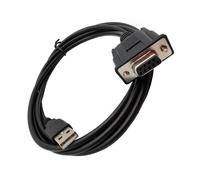 Cavo convertitore da USB a RS232 ad alta velocità, da USB maschio a RS232 femmina, per lo scambio di dati su PC e laptop.