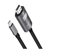 Cavo Convertitore Da USB C A HDMI 4K 60Hz Tipo, Compatibile Con Samsung S8, Adattatore 3.1 Thunderbolt For Connessione Dati(ZY-THF001,1.8m)