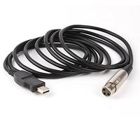 Cavo convertitore da USB maschio a XLR femmina a 3 pin per microfono, cavo audio da studio, cavo adattatore per microfoni o strumenti, registrazione karaoke, canto, 3 m