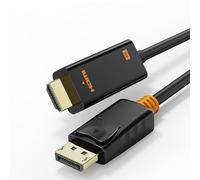 Cavo Convertitore DisplayPort a HDMI, 3 Metri, Full HD 1080P, Connettori Placcati Oro, Compatibile con PC, Laptop, Monitor, TV e Proiettori