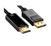Cavo Convertitore DisplayPort A HDMI DVI-D VGA, Spina Placcata Oro, Adattatore Display Multiporta HD 4K 1080P, For TV, Laptop E Computer Desktop(DP To HDMI)