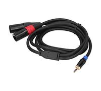 Cavo Convertitore Stereo Maschio da 3,5 Mm a Doppio 2 XLR Maschio Schermatura a Doppio Strato Buon Effetto di Trasmissione per L'Interfaccia del Lettore Interfaccia Bilanciata XLR Scena (#1)