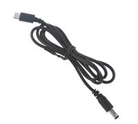 Cavo convertitore universale USB C Tipo-C PD a 12 V 5,5 x 2,1 mm per ventola da tavolo, router, modem, notebook, computer, luce LED, cavo di alimentazione 12 V