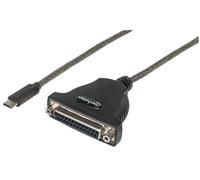 Cavo Convertitore USB-C a Parallela DB25 1m IEEE 1284 12Mbps - Manhattan ICOC 1284-25C