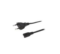 Cavo CP145 CEE 7/16 (C) maschio IEC C7 femmina3 metri nero 25A LOGILINK
