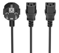 AISENS - A132-0865 - Cavo di alimentazione CPU, CEE7/M-2XC13/H, Nero, 3.0M