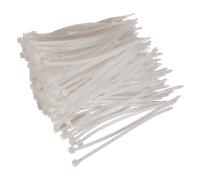 Cavo Cravatta 100 x 2.5mm Bianco Confezione Di 200 CT10025P200W Sealey Nuovo