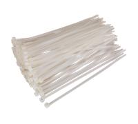 Cavo Cravatta 200 x 4.8mm Bianco Confezione Di 100 - Sealey CT20048P100W Nuovo