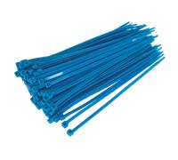 Cavo Cravatta 200 x 4.8mm Blu Confezione Di 100 - Sealey CT20048P100B Nuovo