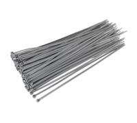 Cavo Cravatta 300 x 4.4mm Argento Confezione Di 100 - Sealey CT30048P100S Nuovo