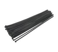 Cavo Cravatta 650 x 12mm Nero Confezione Di 50 - Sealey CT65012P50 Nuovo