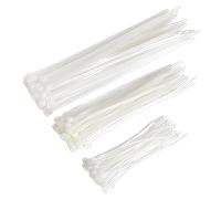 Cavo Cravatta Assortimento Bianco Confezione Di 75 - Sealey CT75W Nuovo