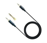 Cavo Cuffie Ricambio TPE 1.3m Jack 3.5mm Oro | Materiale TPE durevole, flessibile, resistente all'usura quotidiana, design anti-groviglio nero