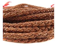 Cavo Cuoio Abilmente Intrecciato 7 MM ( Da 6,44 €/ M) Natura Lunghezza: a Scelta