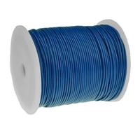 Cavo Cuoio (Da 0,33 €/ M) Rotondo 1 Mm. Blau. Cinturino Pelle. Lunghezza: Scelta