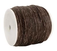 Cavo Cuoio (Da 0,33 €/ M) Rotondo 1 Mm. Mesh Kaffee. Cinturino Pelle. Lunghezza: