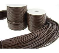 Cavo Cuoio (Da 0,45 €/ M) Rotondo 2 Mm. Braun. Cinturino Pelle. Lungo: a Scelta