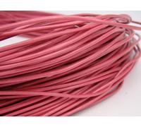 Cavo Cuoio (Da 0,45 €/ M) Rotondo 2 Mm. Fucsia Cinturino Pelle. Lungo: a Scelta