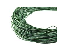 Cavo Cuoio (Da 0,45 €/ M) Rotondo 2 Mm. Mesh Basilikumgrün. Cinturino Lunghezza: