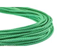 Cavo Cuoio Intrecciato 5 MM ( Da 3,38 €/ M) . Mintgrün. Cinturino Pelle. Lungo :