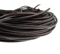 Cavo Cuoio Rotondo 6 MM ( Da 2,07 €/ M) . Antico Braun. Lederriemen. Lungo :