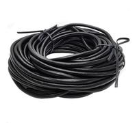 Cavo Cuoio Rotondo 8 MM ( Da 10,99 €/ M) Colore: Nero Cinturino Pelle.